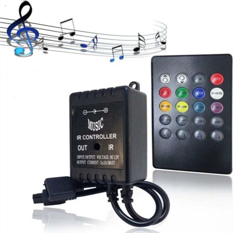 کنترلر RGB موزیکال با ریموت IR
