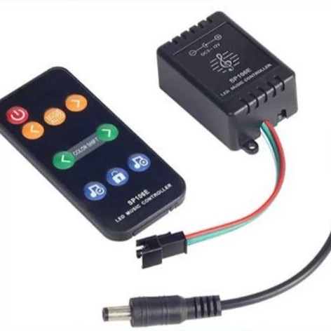 کنترلر RGB LED آدرس پذیر و موزیکال SP106E (ریموتیRF)