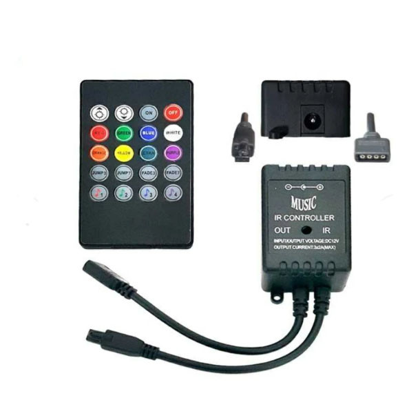 کنترلر RGB موزیکال با ریموت IR