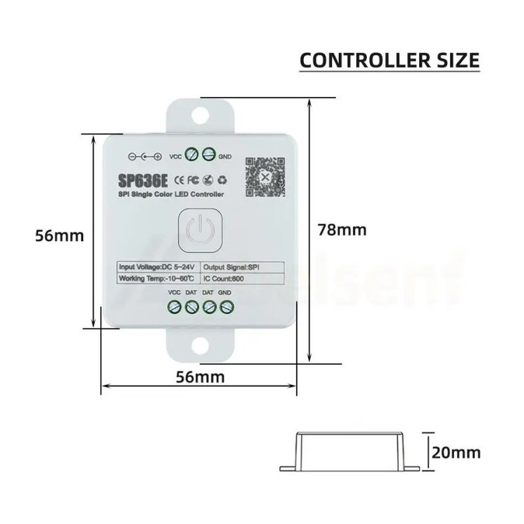 کنترلر دیجیتال موزیکال SP636E (رانینگ تک رنگ)