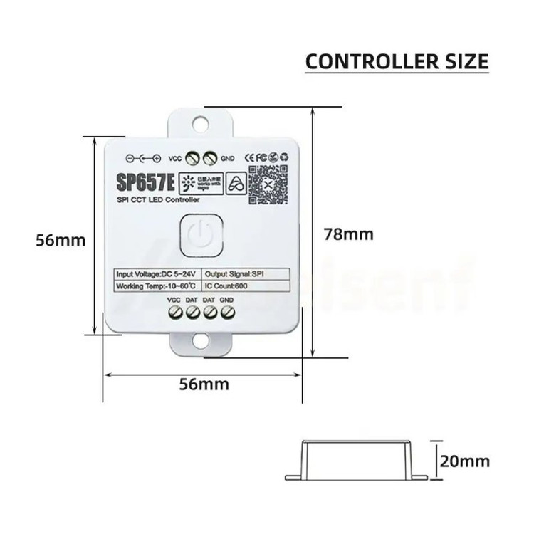 کنترلر دیجیتال SP657E CCT بلوتوثی و موزیکال