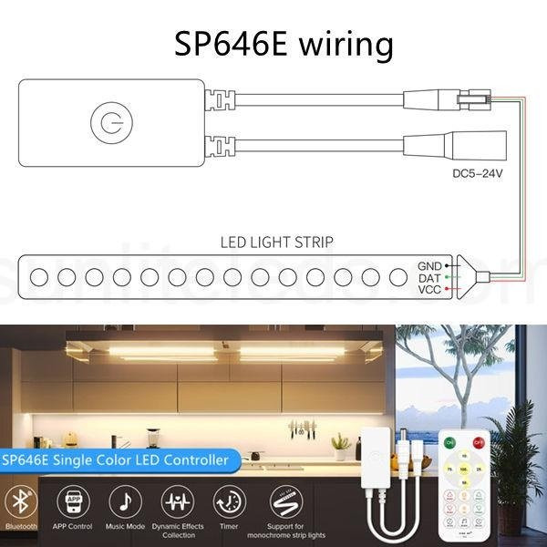 کنترلر دیجیتال موزیکال SP646E (رانینگ تک رنگ)