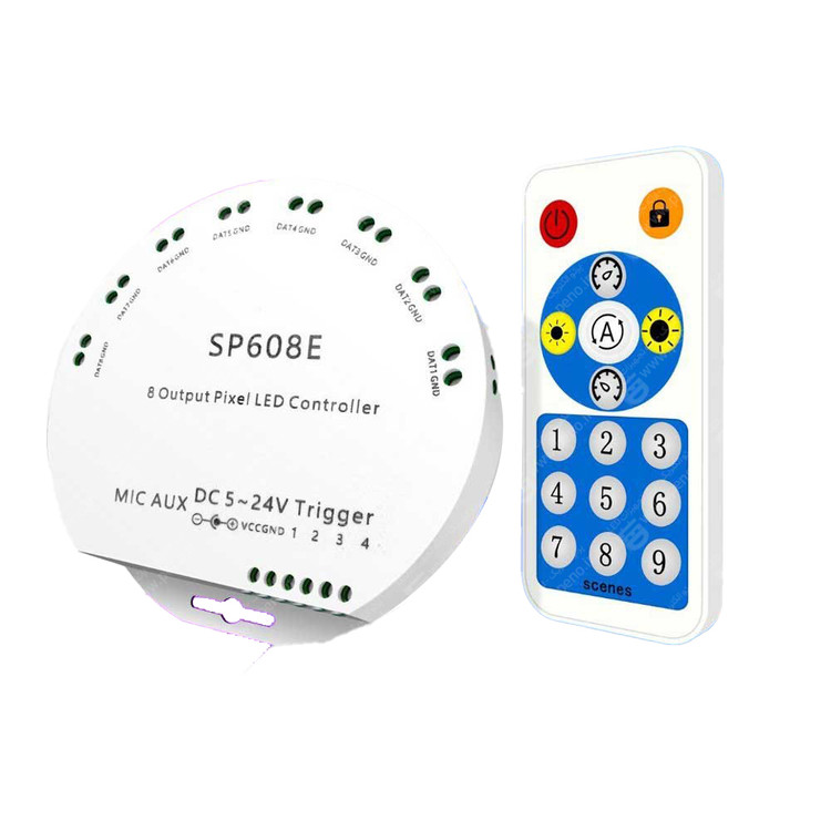 کنترلر دیجیتال SP608E بلوتوثی موزیکال 8Ch