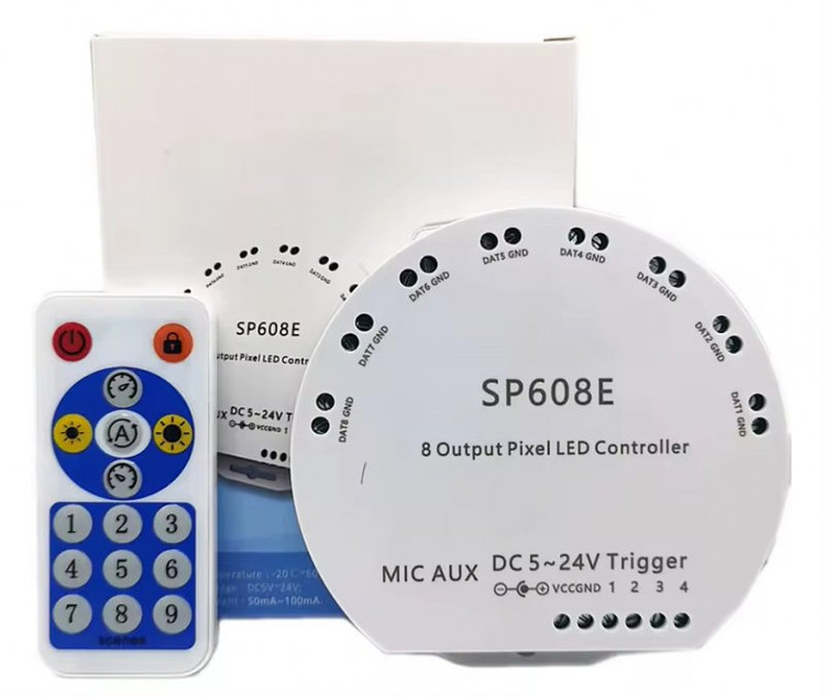 کنترلر دیجیتال SP608E بلوتوثی موزیکال 8Ch