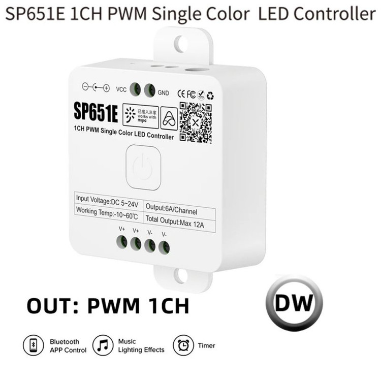 کنترلر دیمر SP651E بلوتوثی و موزیکال