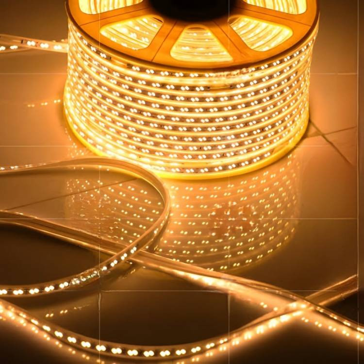 ریسه شلنگی LED دو لاین 5730 تراکم 120 رنگ زرد (انبه ای)