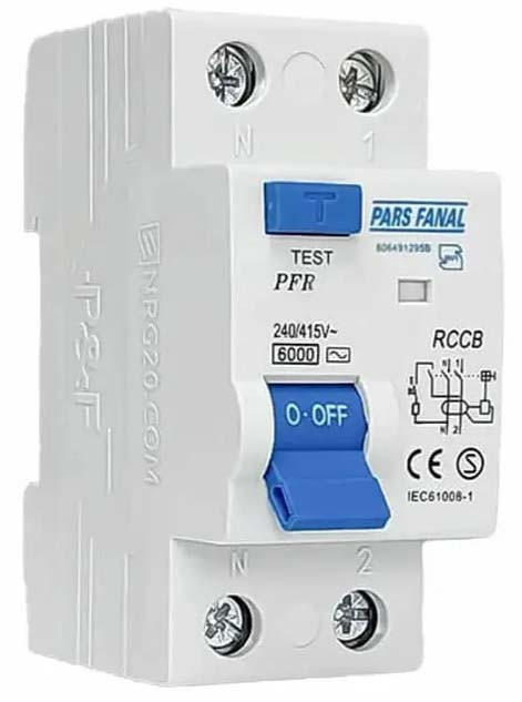 کلید محافظ جان الکترونیکی 40 آمپر پارس فانال PFR-62E/40A