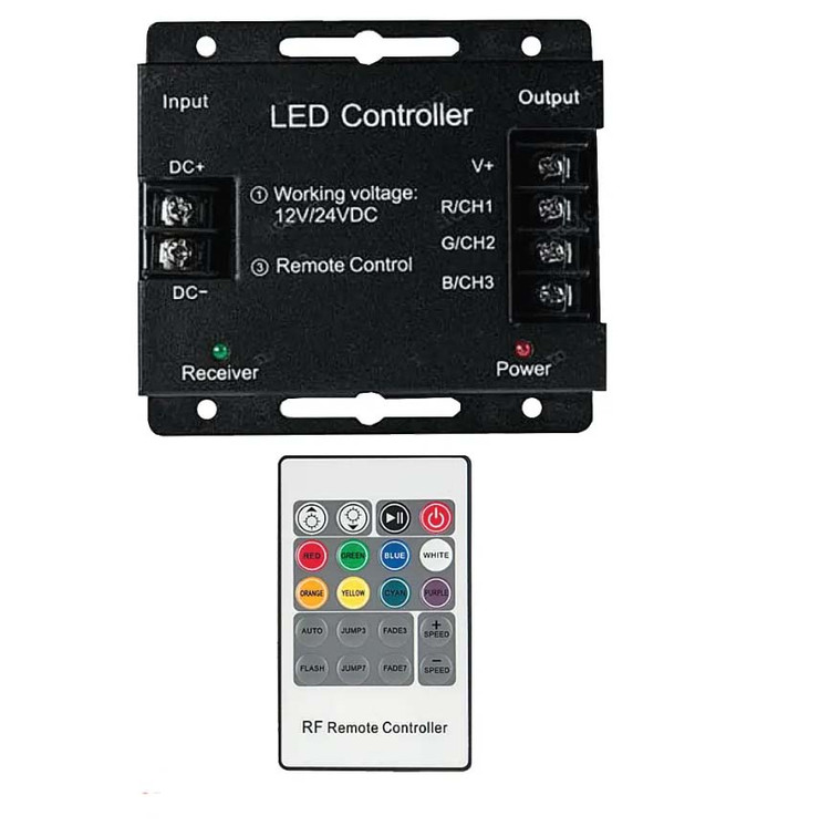 ریموت کنترلر ۳۶ آمپر RGB مدل RF