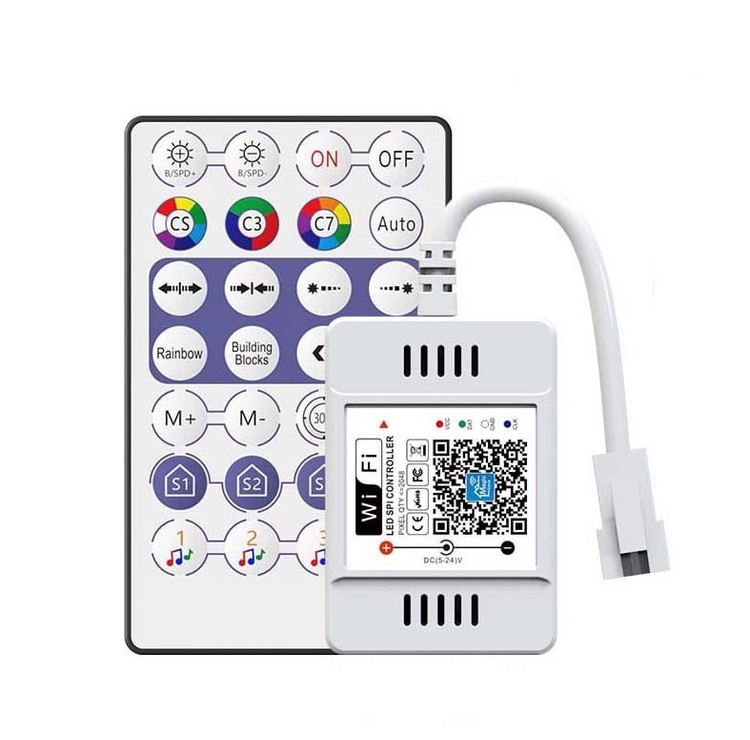 کنترلر آدرس پذیر و موزیکال MagicHome (WIFI+ریموتRF)