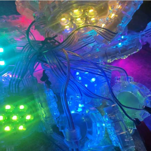پوینت 7LED لنزدار برنامه پذیر 24 ولتی دیتا موازی