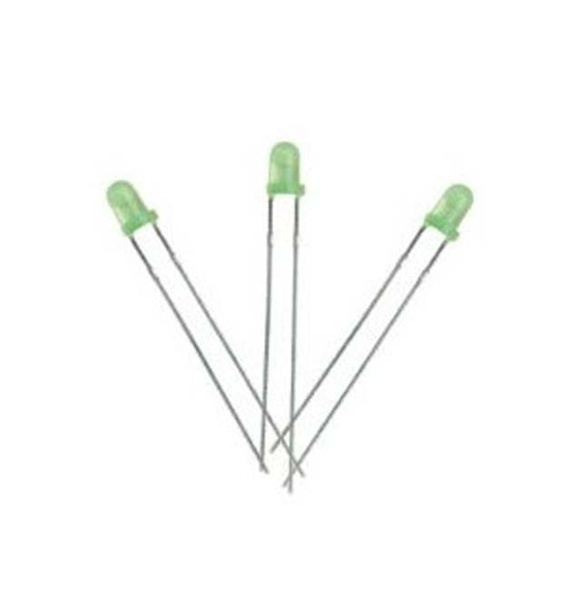 LED سبز 3mm مات مارک K-Bright بسته 10 عددی
