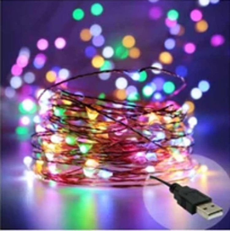 ریسه ال ای دی 10 متری مفتولی USB چند رنگ RGB و نچرال و سفید