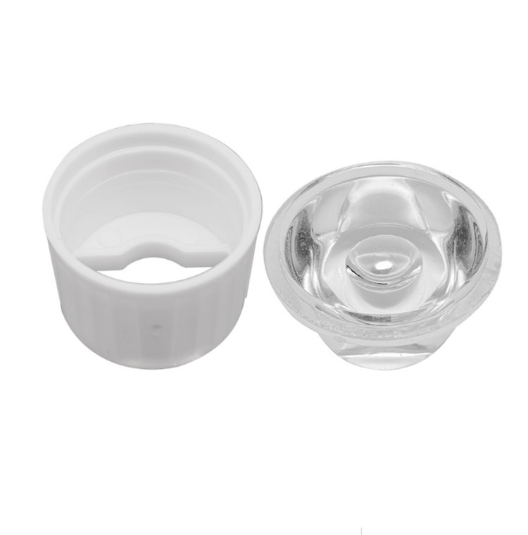 هولدر لنز ال ای دی سایز 20mm سفید تخت